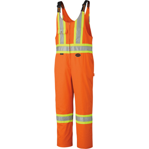 6617ZT High-Visibility Safety Overalls with Leg Zippers, Poly-Cotton, 40 (Tall), High Visibility Orange Toolneeds Inc.