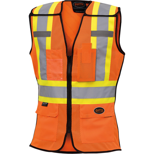 486 Veste de s&eacute;curit&eacute; d&eacute;tachable haute visibilit&eacute;, Orange haute visibilit&eacute;, T-petit, Polyester Toolneeds Inc.
