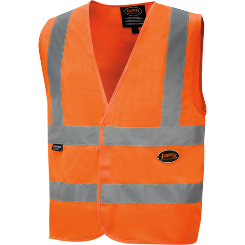 6885 Veste de s&eacute;curit&eacute; haute visibilit&eacute; en tricot chaîne, Orange haute visibilit&eacute;, Petit, Polyester Toolneeds Inc.