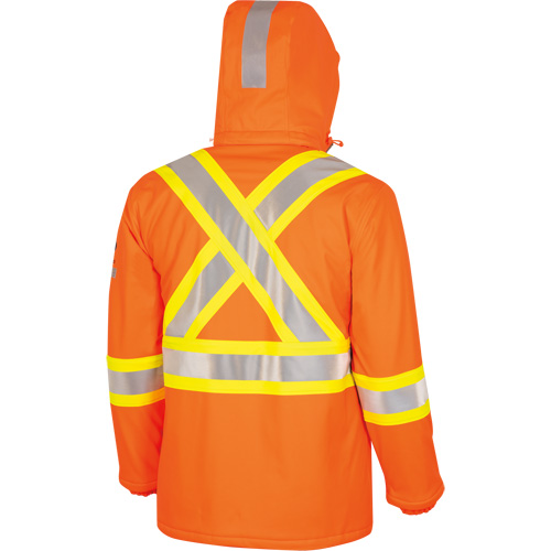 5884 Flash-Gard&reg; FR/Arc-Rated Waterproof Jacket with Hood, Small, High Visibility Orange, 51 cal/cm² Toolneeds Inc.
