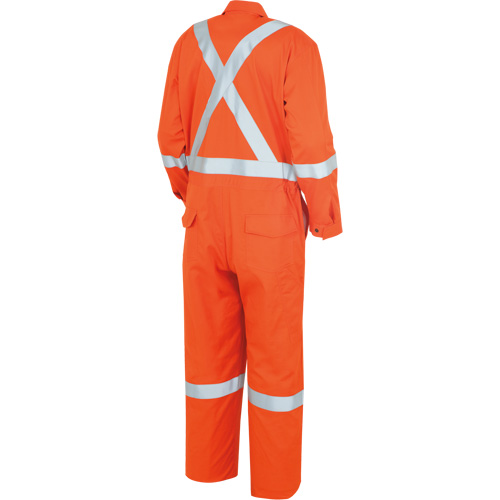 7708AT "The Rock" FR-Tech&reg; High Visibility FR/Arc Rated Coveralls, Size 40 (Tall), High Visibility Orange, 10 cal/cm² Toolneeds Inc.