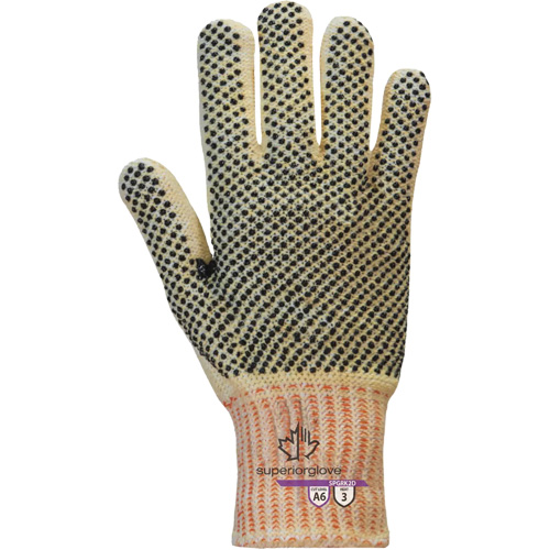 Contender SPGRK2D Cut Resistant Gloves, Size Small, 7 Gauge, PVC Coated, Kevlar&reg;/Engineered Yarn Shell, ASTM ANSI Level A6 Toolneeds Inc.