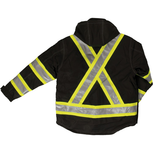 Manteau de s&eacute;curit&eacute; 4-en-1 en tissu ind&eacute;chirable, Polyester, Noir, T-petit Toolneeds Inc.
