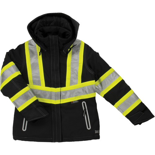 Manteau de s&eacute;curit&eacute; isolant et extensible pour femmes, Polyester, Noir, Grand Toolneeds Inc.