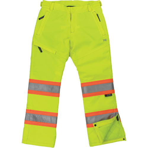Pantalon de s&eacute;curit&eacute; isolant et extensible pour femmes, Polyester, T-petit, Jaune lime haute visibilit&eacute; Toolneeds Inc.