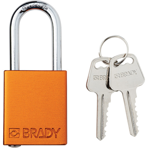 Lockout Padlock, Safety Padlock, Keyed Different, Aluminum, 1-1/2" Width Toolneeds Inc.