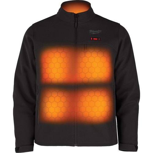 Manteau chauffante M12 ToughShell avec pile, Hommes, Petit, Noir Toolneeds Inc.