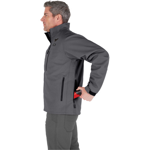 Manteau chauffante M12 ToughShell (manteau seulement), Hommes, T-Grand, Gris Toolneeds Inc.