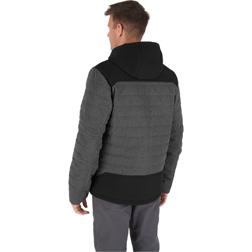 Veste chauffante M12 QuietShell avec pile, Hommes, Petit, Gris Toolneeds Inc.