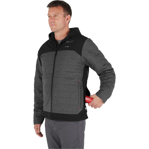 Veste chauffante M12 QuietShell avec pile, Hommes, Petit, Gris Toolneeds Inc.