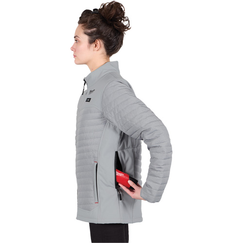 Manteau chauffant M12 Axis avec pile, Femmes, Petit, Gris Toolneeds Inc.