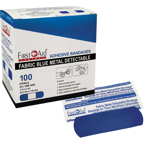 Bandages, Rectangular/Square, 3", Fabric Metal Detectable, Sterile Toolneeds Inc.