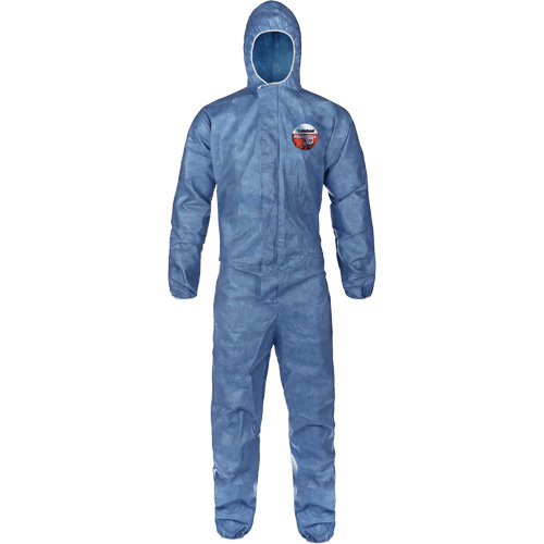 Hooded Coveralls, Large, Blue, MicroMax&reg; VP Toolneeds Inc.