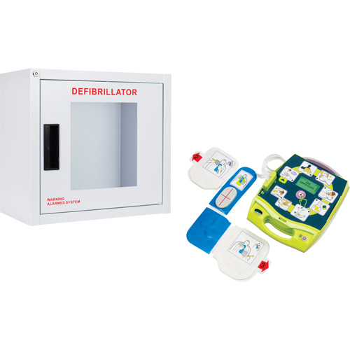 AED Plus&reg; Defibrillator & Wall Cabinet Kit, Semi-Automatic, English, Class 4 Toolneeds Inc.
