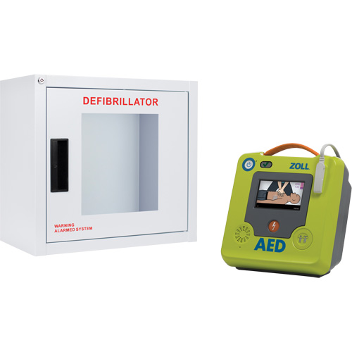 Ensemble armoire murale et d&eacute;fibrillateur AED 3, Semi-automatique, Anglais, Classe 4 Toolneeds Inc.