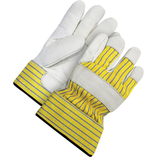 Lined Fitter's Gloves with Safety Cuff, 2X-Large, Grain Cowhide Palm, Acrylic-Pile Inner Lining Toolneeds Inc.