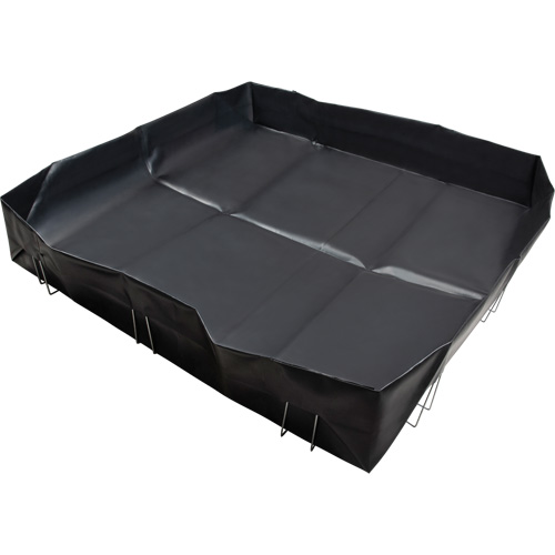 Berme &agrave; support en fil m&eacute;tallique, Capacit&eacute; 748 gal. US, 10' la x 10' lo x 12" h, Support en L Toolneeds Inc.