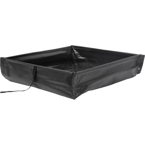 Berme de confinement des d&eacute;versements repliable &agrave; rouler, Capacit&eacute; 60 gal. US, 4' la x 4' lo x 6" h Toolneeds Inc.