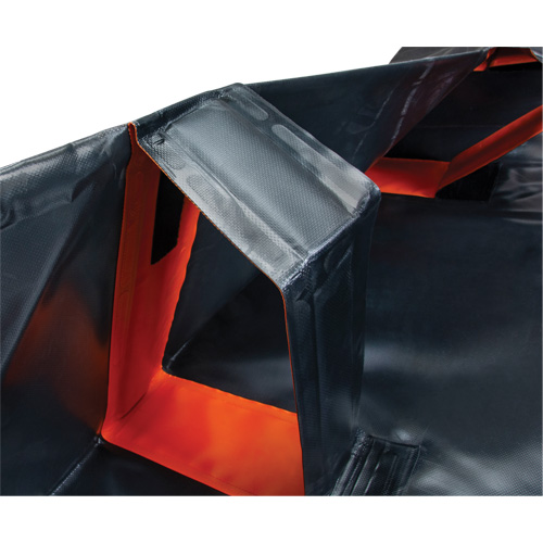 Berme d&eacute;ployable &agrave; mur IBX, Capacit&eacute; 4488 gal. US, 12' la x 50' lo x 12" h, Support &agrave; encliqueter Toolneeds Inc.