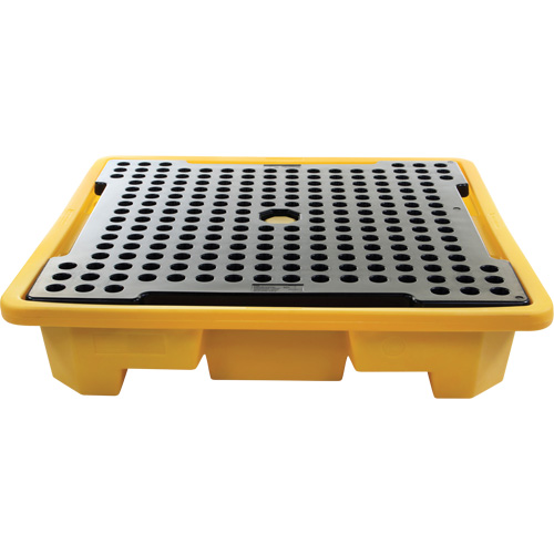 4-Drum Spill Pallet, 66 US gal. Spill Capacity, 57.5" x 57.5" x 12" Toolneeds Inc.