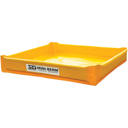 Yellow PVC Mini-Berm, 34 US gal. Capacity, 3' W x 3' L x 6" H Toolneeds Inc.