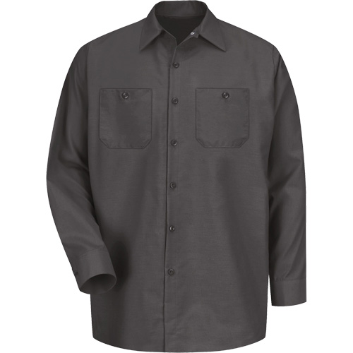 Chemise industrielle de travail &agrave; manches longues, Hommes, Moyen, Charbon Toolneeds Inc.