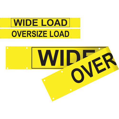 Banni&egrave;re wide load/oversized load &agrave; deux c&ocirc;t&eacute;s, Vinyle, 96" la x 12" h Toolneeds Inc.