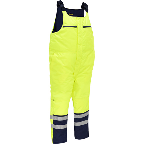 Bisley&reg; Extreme Cold Bib Overall, Polyester, Small, High Visibility Lime-Yellow Toolneeds Inc.
