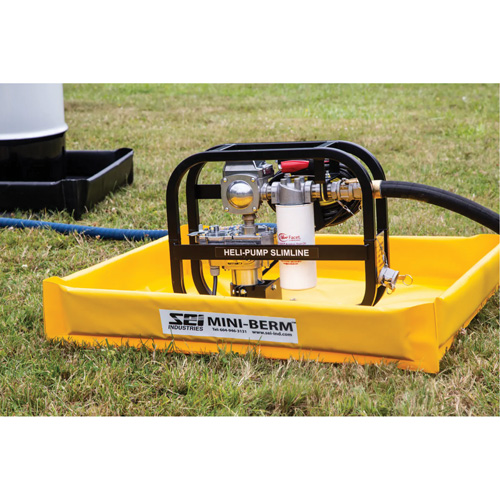 Yellow PVC Mini-Berm, 10 US gal. Capacity, 2' W x 2' L x 4" H Toolneeds Inc.