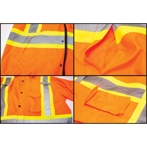 Waterproof 7-in-1 Winter Parka, High Visibility Orange, Medium Toolneeds Inc.