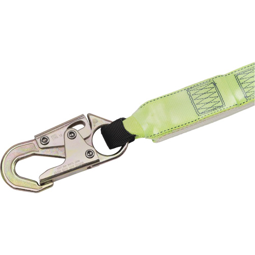 SA-64022-6 Shock Absorbing Lanyard, 6', Form Hook Center, Snap Hook Leg Ends, Polyester Toolneeds Inc.