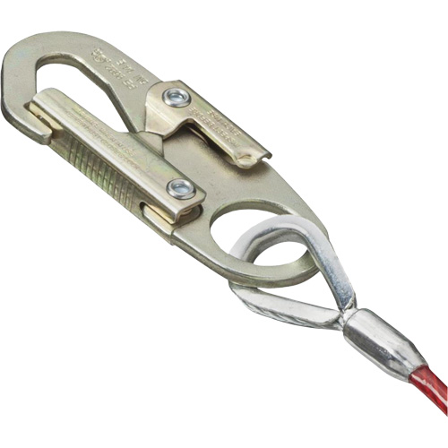 SA-5500-4 Shock Absorbing Lanyard, 4', Snap Hook Center, Snap Hook Leg Ends, Galvanized Steel Toolneeds Inc.