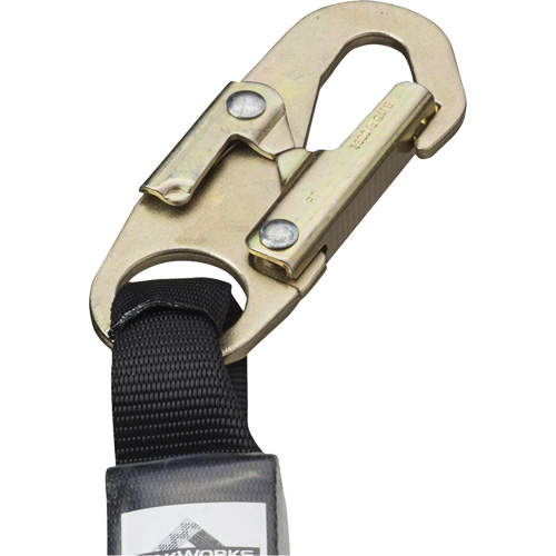SA-5500-6 Shock Absorbing Lanyard, 6', Snap Hook Center, Snap Hook Leg Ends, Galvanized Steel Toolneeds Inc.
