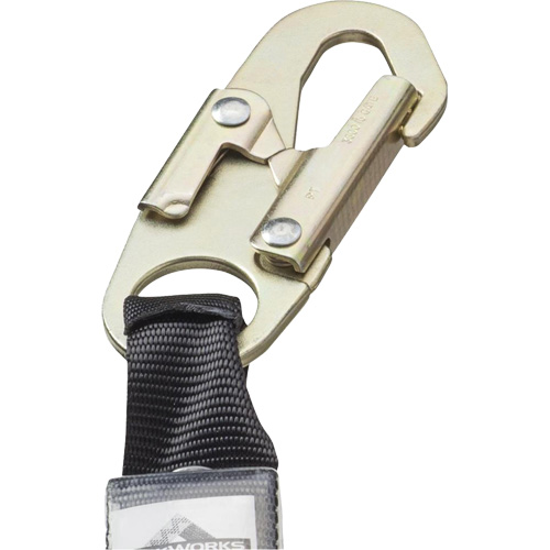 SA-55522-4 PVC-Coated Shock Absorbing Lanyard, 4', Form Hook Center, Snap Hook Leg Ends, Galvanized Steel Toolneeds Inc.