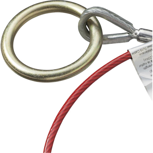AS-21210-6 6' Cable Anchor with Snap Hook & O-Ring, Sling, Temporary Use Toolneeds Inc.