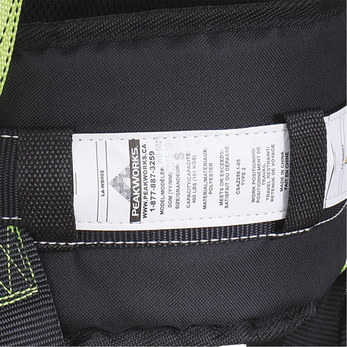 FBH10000E1020-S  Harnais de s&eacute;curit&eacute; s&eacute;rie entrepreneur avec ceinture de positionnement, Certifi&eacute;e CSA, Classe AEP, Petit Toolneeds Inc.