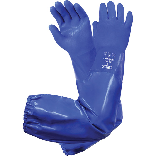 Gants triples enduits r&eacute;sistants aux produits chimiques Integra 77-395, Taille 8, 28" lo, PVC, Doublure en Coton Toolneeds Inc.