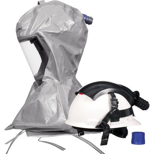 Cagoule Versaflo s&eacute;rie S S-867 avec voile interne &agrave; coutures scell&eacute;es et casque, Standard, Casque rigide, Bavette Simple Toolneeds Inc.