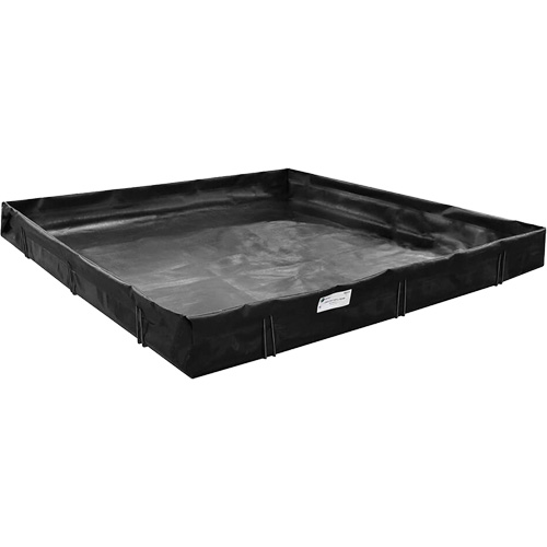 Berme de confinement des d&eacute;versements, Capacit&eacute; 2992 gal. US, 40' la x 10' lo x 1" h, Support en L Toolneeds Inc.