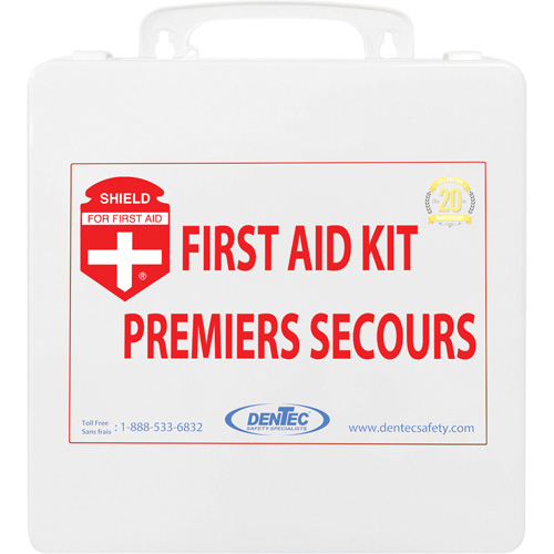 Trousse de premiers soins Shield, R&eacute;pond ou surpasse la norme CSA Z1220-24 type 2 environnements &agrave; faible risque, Moyen (26-50 travailleurs) Toolneeds Inc.