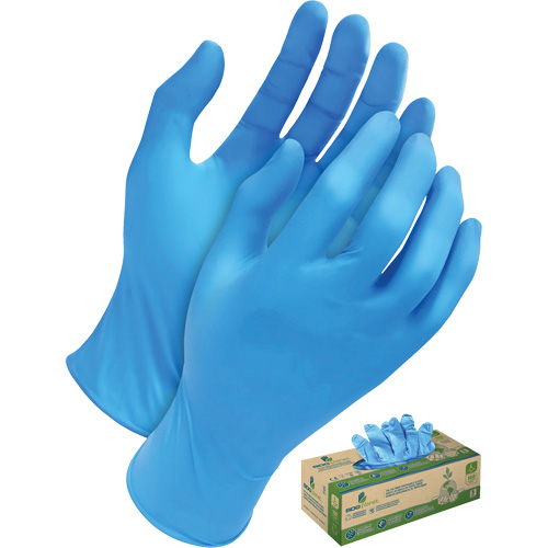 Gants jetables en tri polym&egrave;re, Petit, Poly&eacute;thyl&egrave;ne, 5 mils, Sans poudre, Bleu Toolneeds Inc.