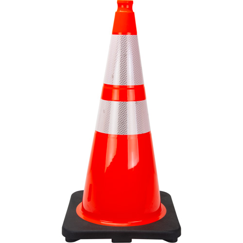 Premium Traffic Cone, 28", Orange, 4" & 6" Reflective Collar(s) Toolneeds Inc.