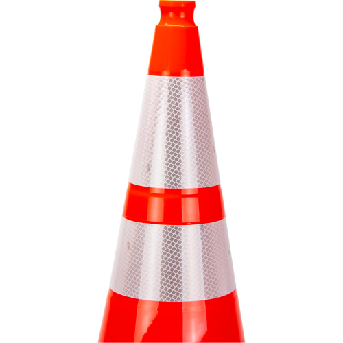 Premium Traffic Cone, 28", Orange, 4" & 6" Reflective Collar(s) Toolneeds Inc.