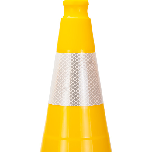 Premium Traffic Cone, 28", Yellow, 4" Reflective Collar(s) Toolneeds Inc.