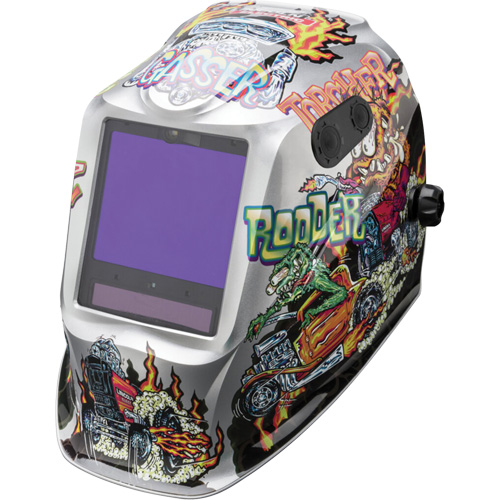 VIKING 3350 ADV Hot Rodders Helmet, 3.74" L x 3.15" W View Area, 5 - 13 Shade Range Toolneeds Inc.