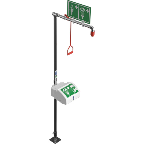 Douche combin&eacute;e avec cuvette ferm&eacute;e en ABS et entr&eacute;e inf&eacute;rieure, Socle Toolneeds Inc.