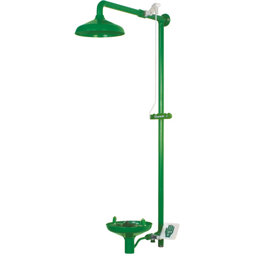 Laboratory Combination Shower with Open ABS Bowl, Wall-Mount Toolneeds Inc.