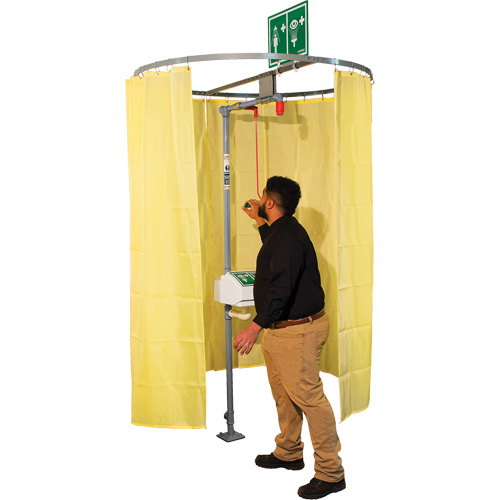 Pipe Mounted Safety Shower Modesty Curtain Toolneeds Inc.