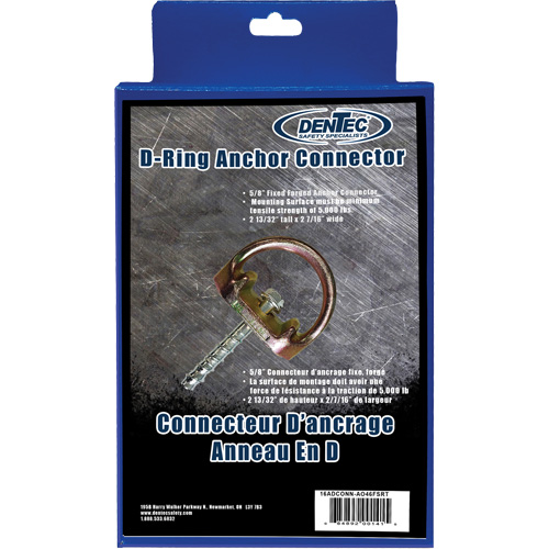 Anchor Connector, D-Ring, Temporary Use Toolneeds Inc.