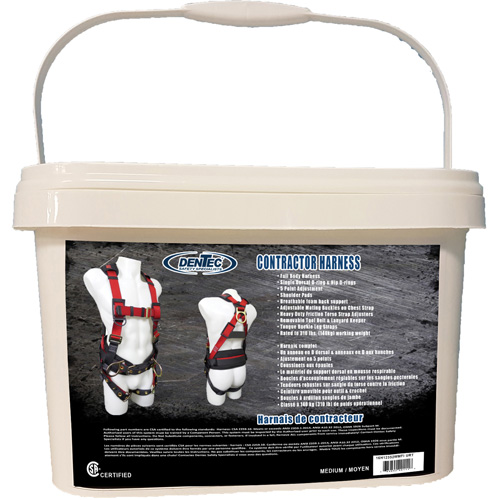 Contractor Safety Harness in Pail, CSA Certified, Class AP, Medium, 352 lbs. Cap. Toolneeds Inc.
